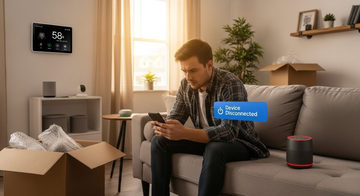 moving smart home devices disconnecting reconnecting